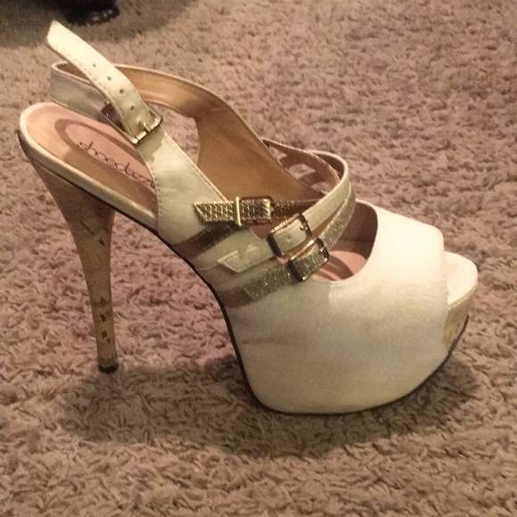 Cream Decor Heels - Picture 6 of 6